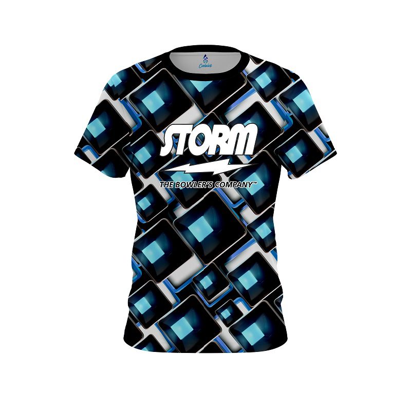 Storm Conception Blue Semi-Custom CoolWick Bowling Jersey