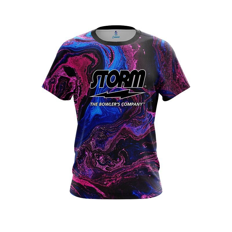 Storm Cotton Candy Marble Semi-Custom CoolWick Bowling Jersey