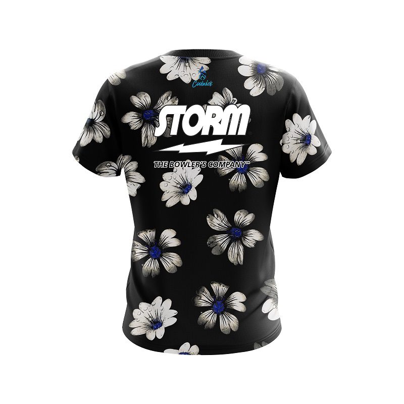 Storm Daisy Blue Semi-Custom CoolWick Bowling Jersey - Image 2