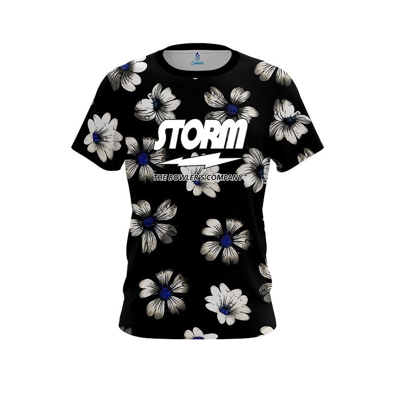 Storm Daisy Blue Semi-Custom CoolWick Bowling Jersey