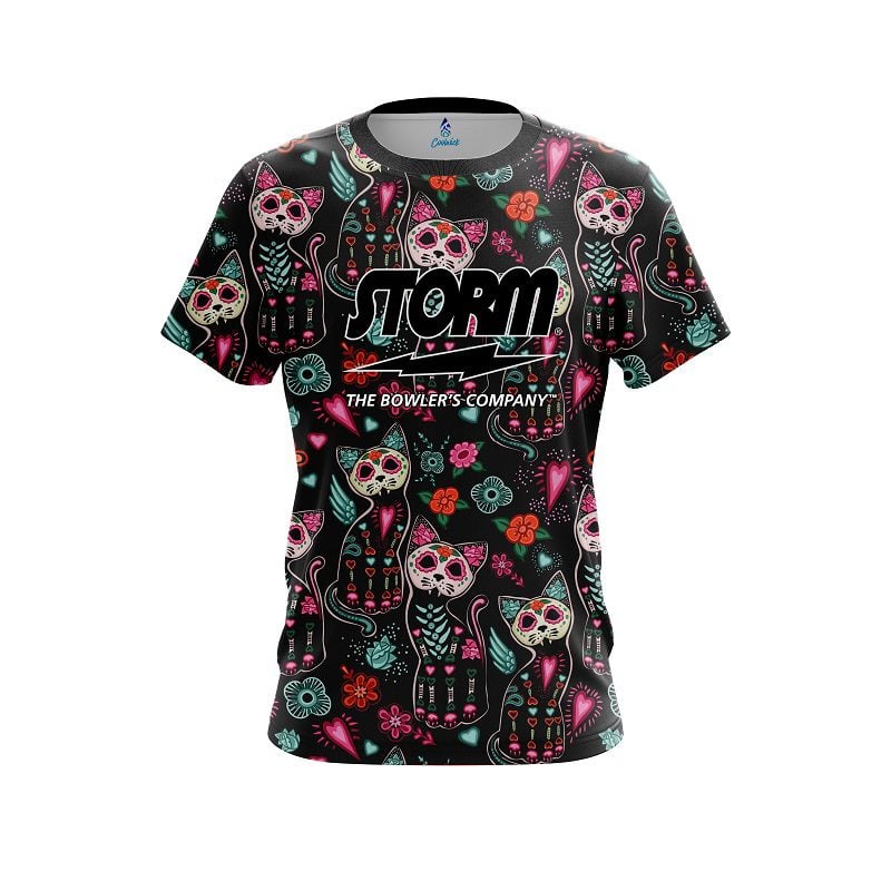 Storm Day Of The Dead Cats Semi-Custom CoolWick Bowling Jersey