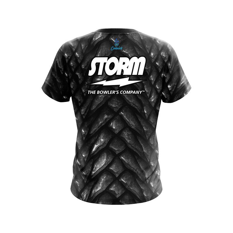 Storm Black Dragon Scales Semi-Custom CoolWick Bowling Jersey - Image 2