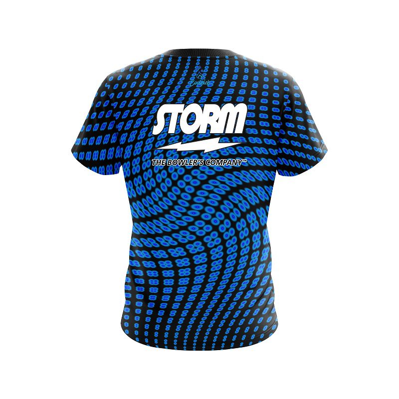 Storm Dyanamic Flux Blue Semi-Custom CoolWick Bowling Jersey - Image 2