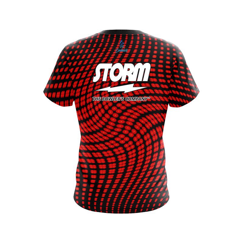 Storm Dyanamic Flux Red Semi-Custom CoolWick Bowling Jersey - Image 2