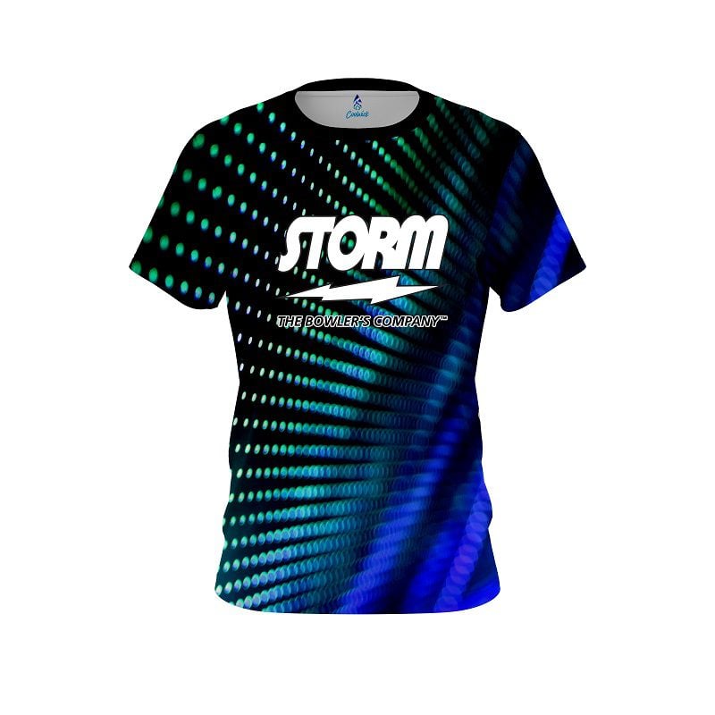Storm Electronic Wave Aqua Semi-Custom CoolWick Bowling Jersey