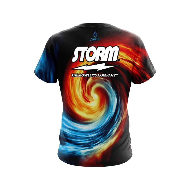 Storm Fire And Ice Vortex Semi-Custom CoolWick Bowling Jersey - Image 2