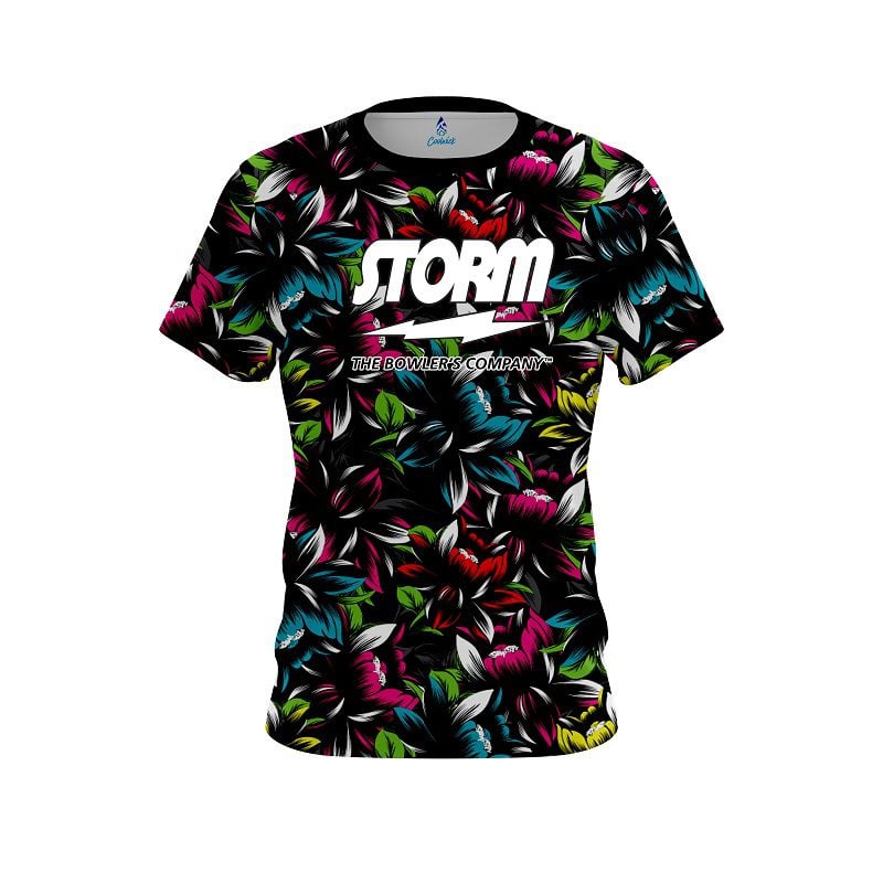 Storm Flower Bloom Semi-Custom CoolWick Bowling Jersey