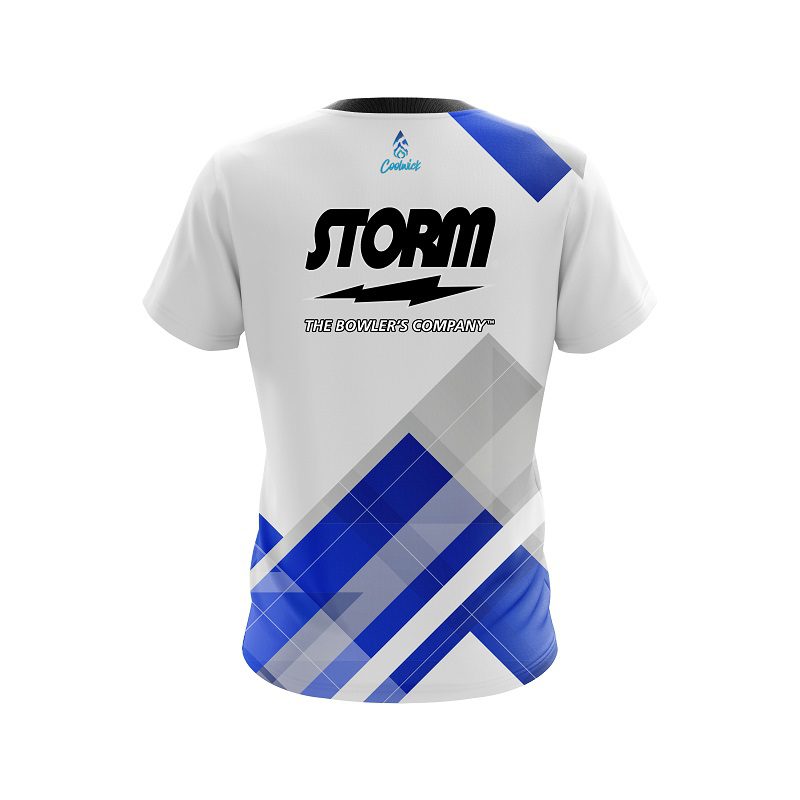 Storm Flyer Blue CoolWick Bowling Jersey - Image 2