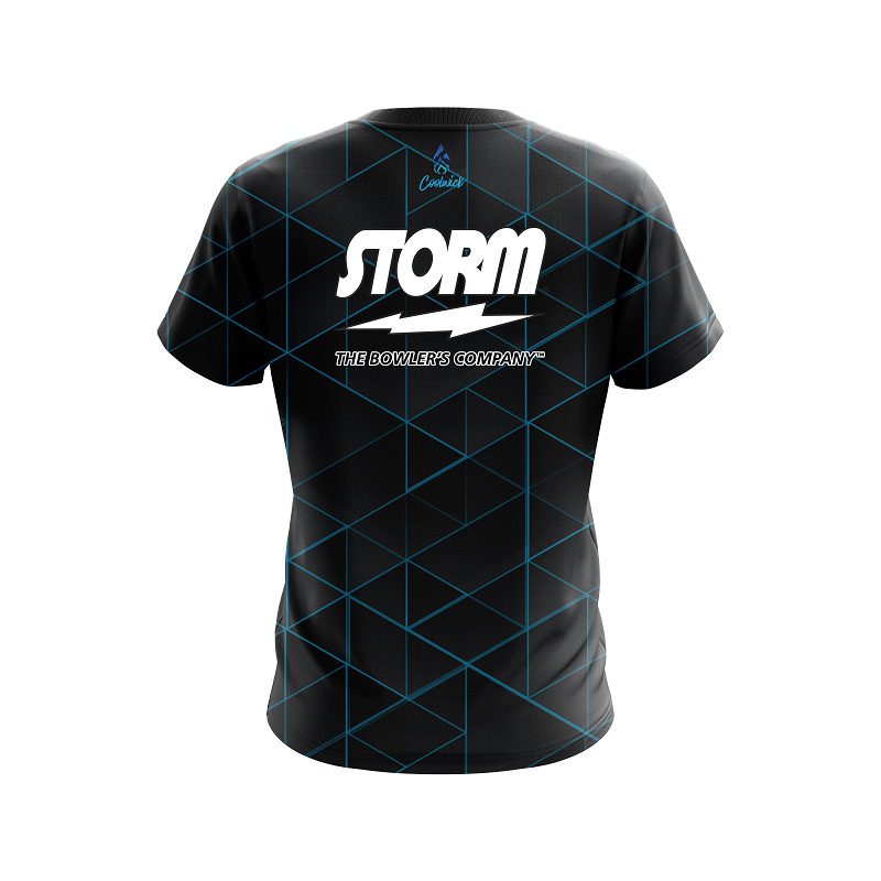 Storm Geo Light Blue Semi-Custom CoolWick Bowling Jersey - Image 2