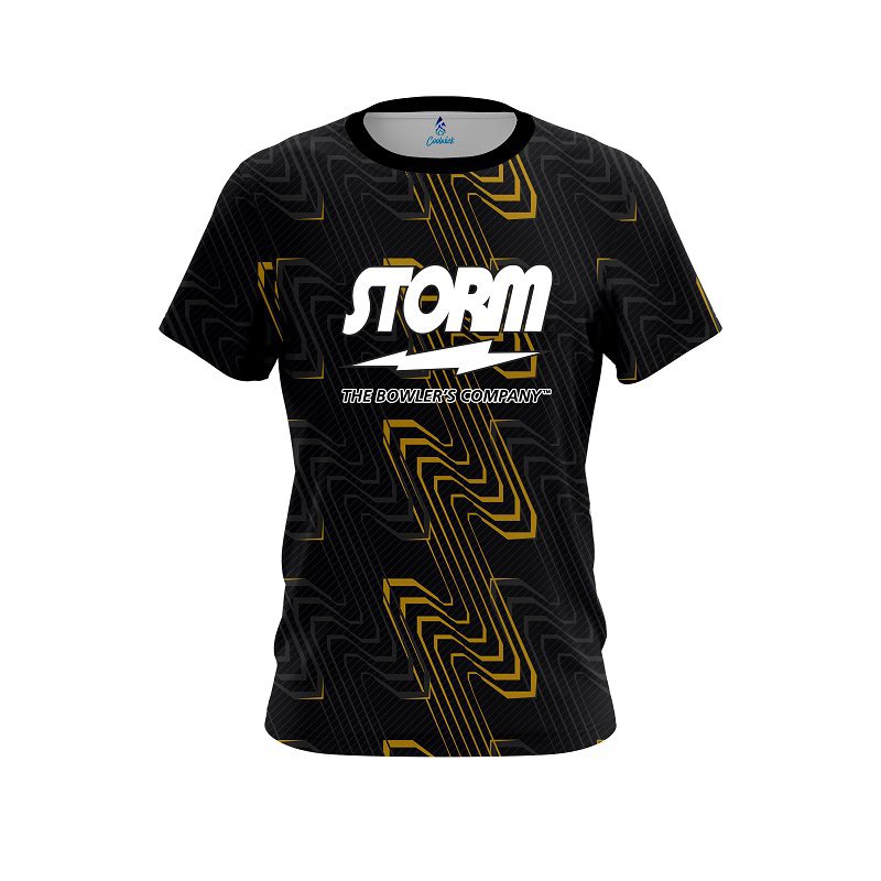 Storm Halftone Extreme Yellow CoolWick Bowling Jersey