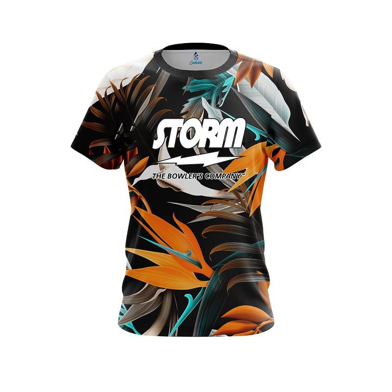 Storm Tropical Hawaiian Semi-Custom CoolWick Bowling Jersey