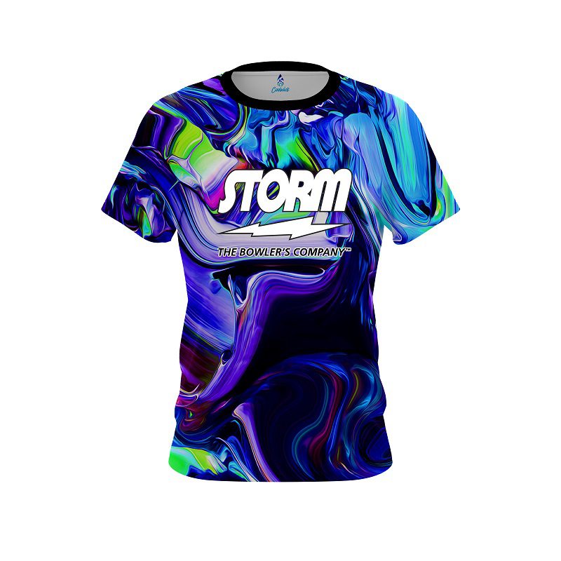 Storm Holographic Blob Semi-Custom CoolWick Bowling Jersey