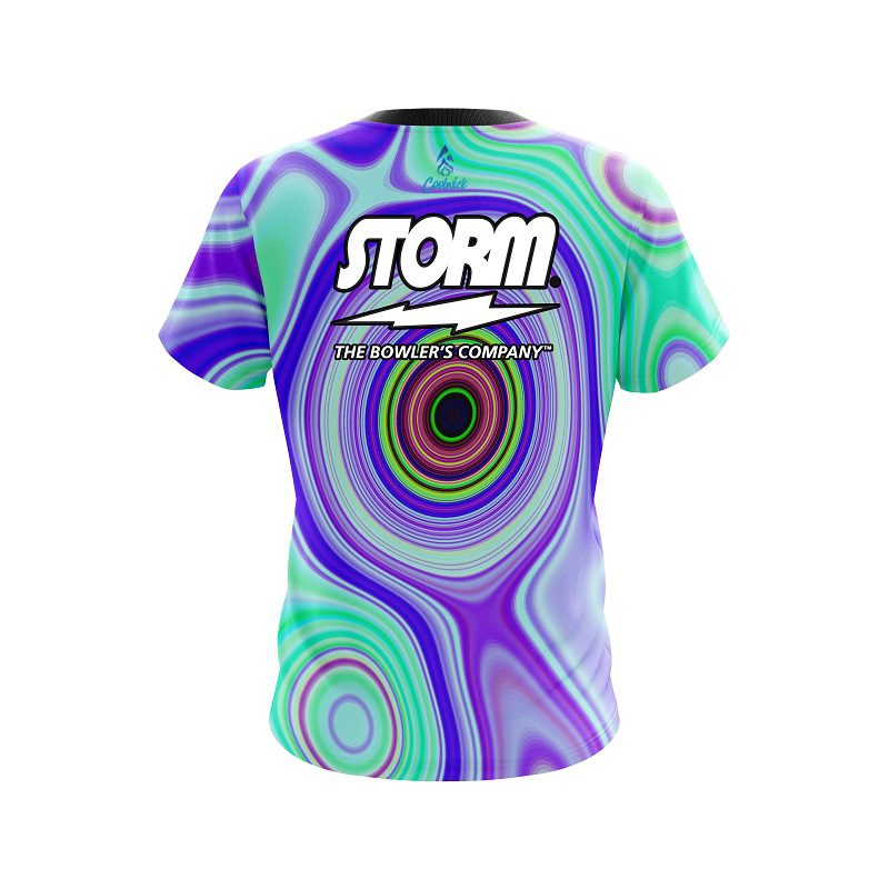 Storm Hypnotic Swirl Semi-Custom CoolWick Bowling Jersey - Image 2
