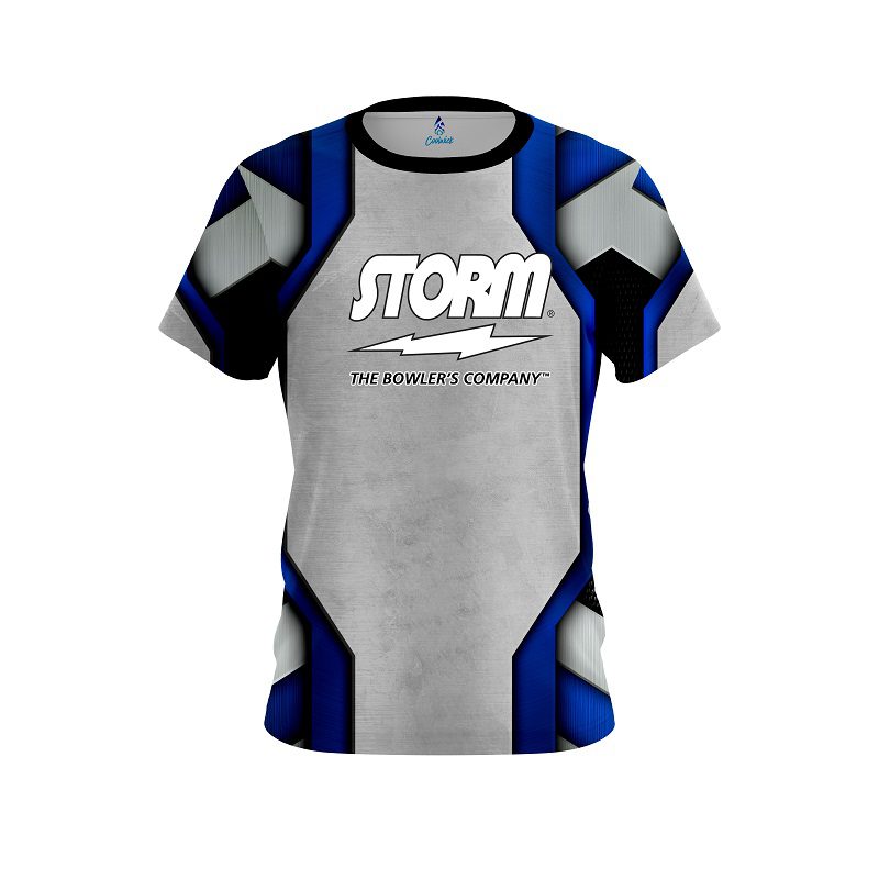 Storm Iron Blue Semi-Custom CoolWick Bowling Jersey
