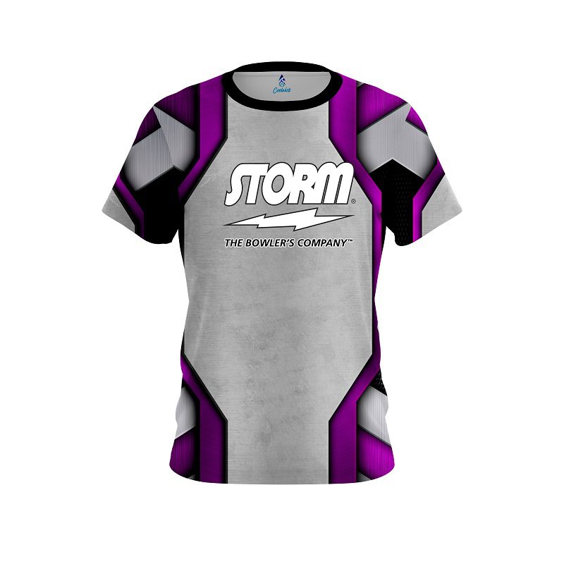 Storm Iron Purple CoolWick Bowling Jersey