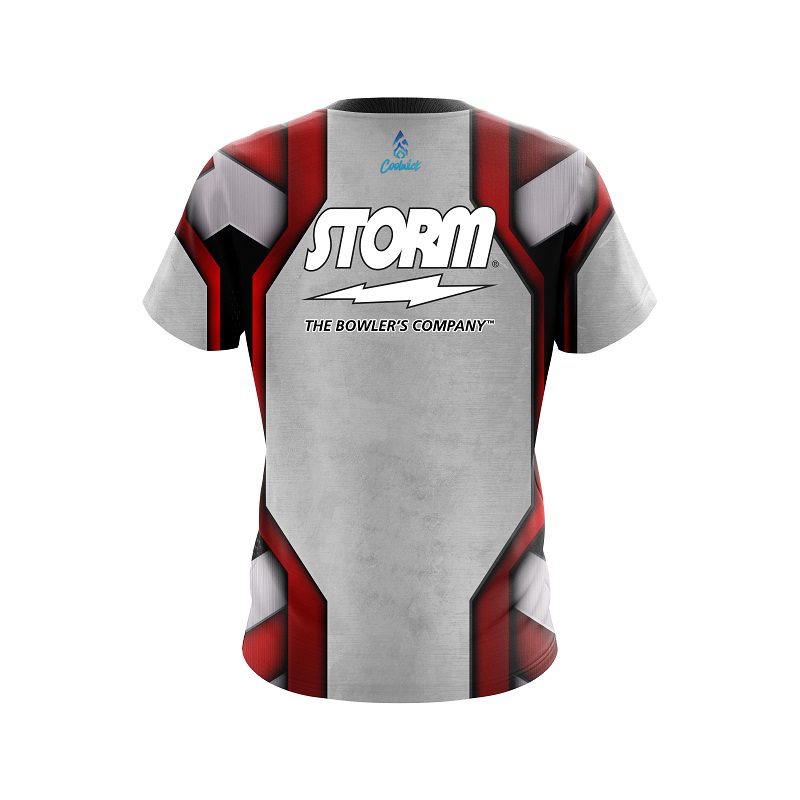 Storm Iron Red Semi-Custom CoolWick Bowling Jersey - Image 2