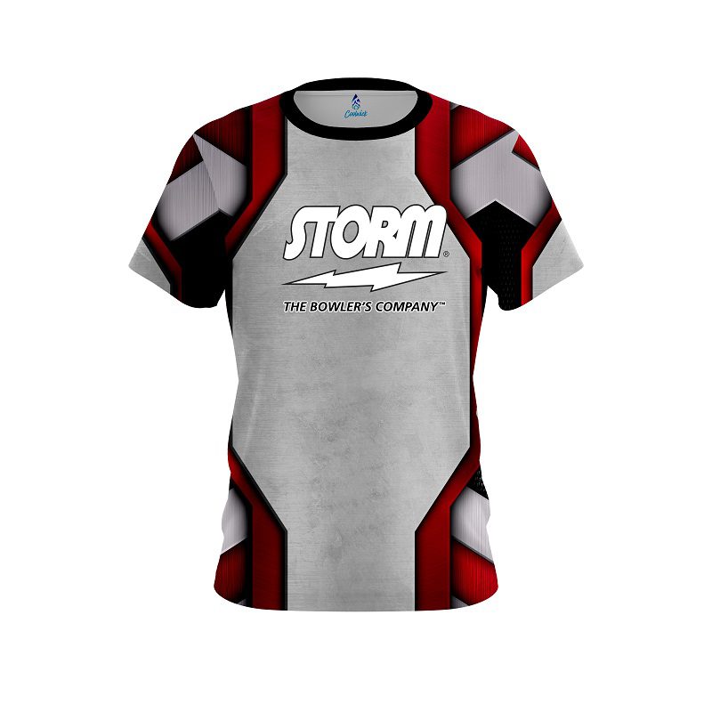 Storm Iron Red Semi-Custom CoolWick Bowling Jersey