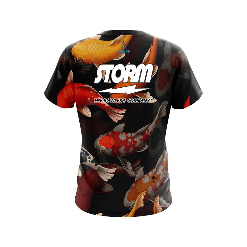 Storm Koi Pond Semi-Custom CoolWick Bowling Jersey - Image 2