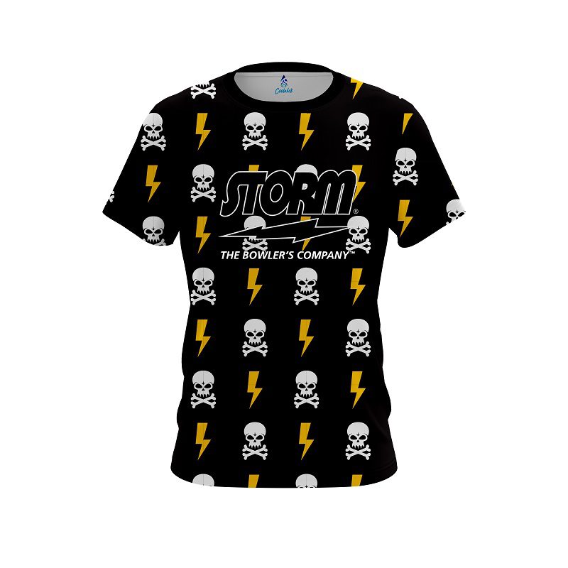 Storm Lightning Skull Semi-Custom CoolWick Bowling Jersey
