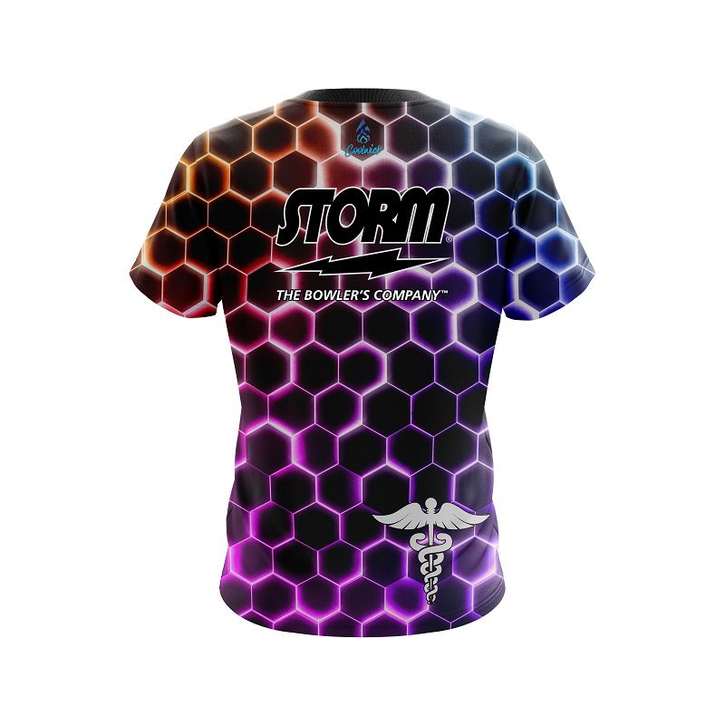 Storm Medical Snake Hex Semi-Custom CoolWick Bowling Jersey - Image 2