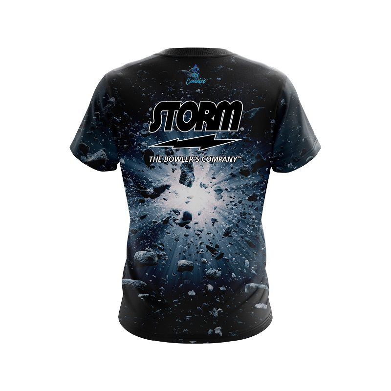 Storm Meteor shower Semi-Custom CoolWick Bowling Jersey - Image 2