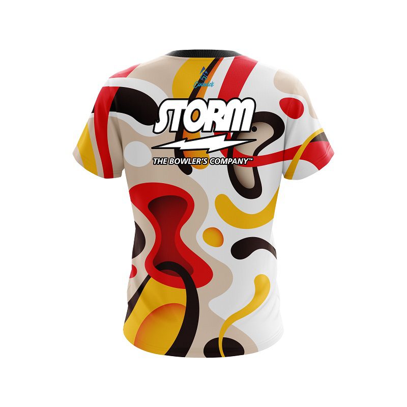 Storm Modern Art Semi-Custom CoolWick Bowling Jersey - Image 2