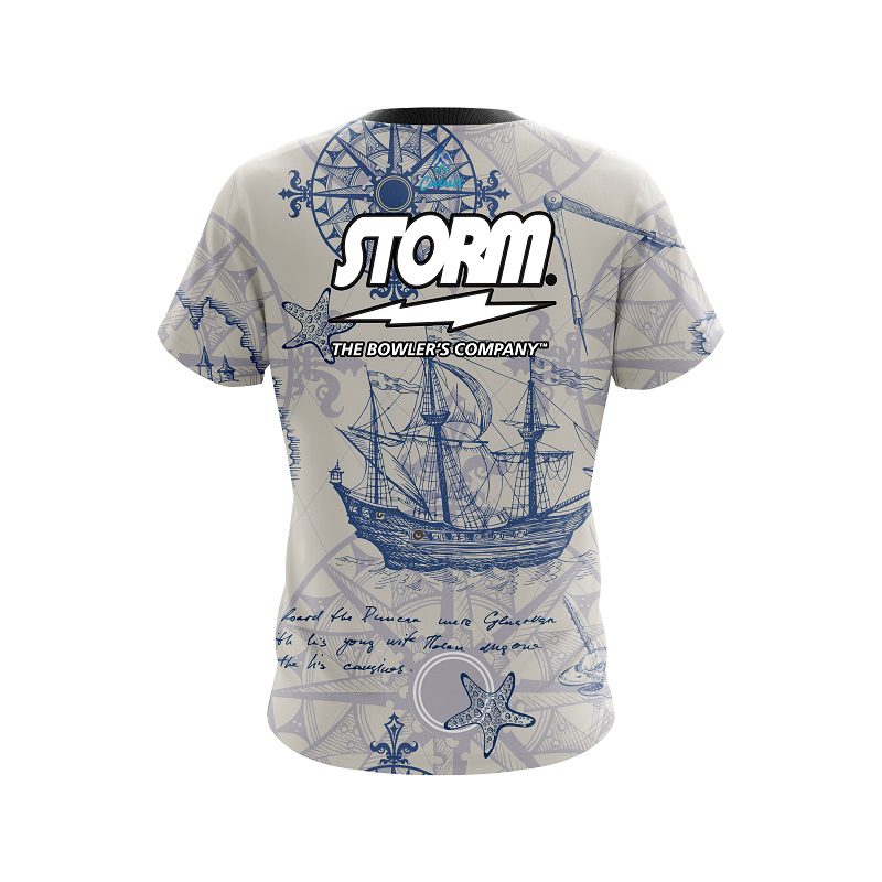 Storm Nautical Navigation Semi-Custom CoolWick Bowling Jersey - Image 2