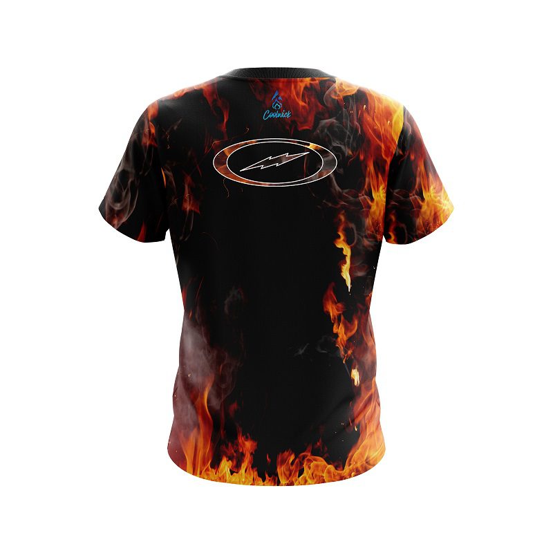 Storm Oval Firebolt Semi-Custom CoolWick Bowling Jersey - Image 2