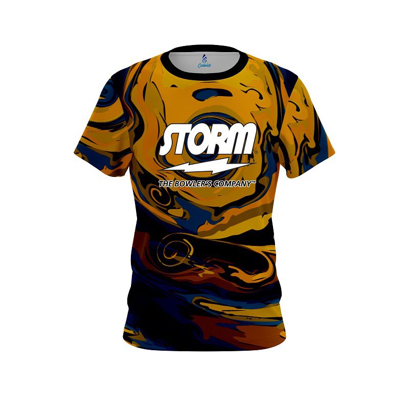 Storm Painted Vortex Moon Semi-Custom CoolWick Bowling Jersey