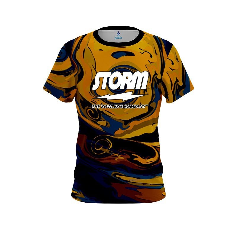 Storm Painted Vortex Moon Semi-Custom CoolWick Bowling Jersey