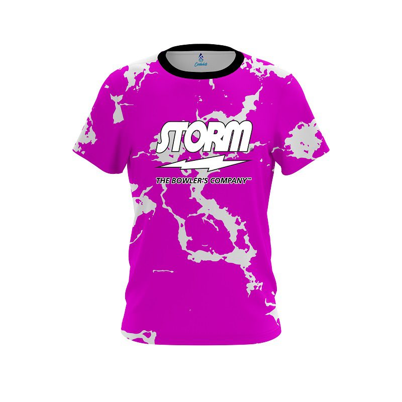 Storm Pink Shock CoolWick Bowling Jersey