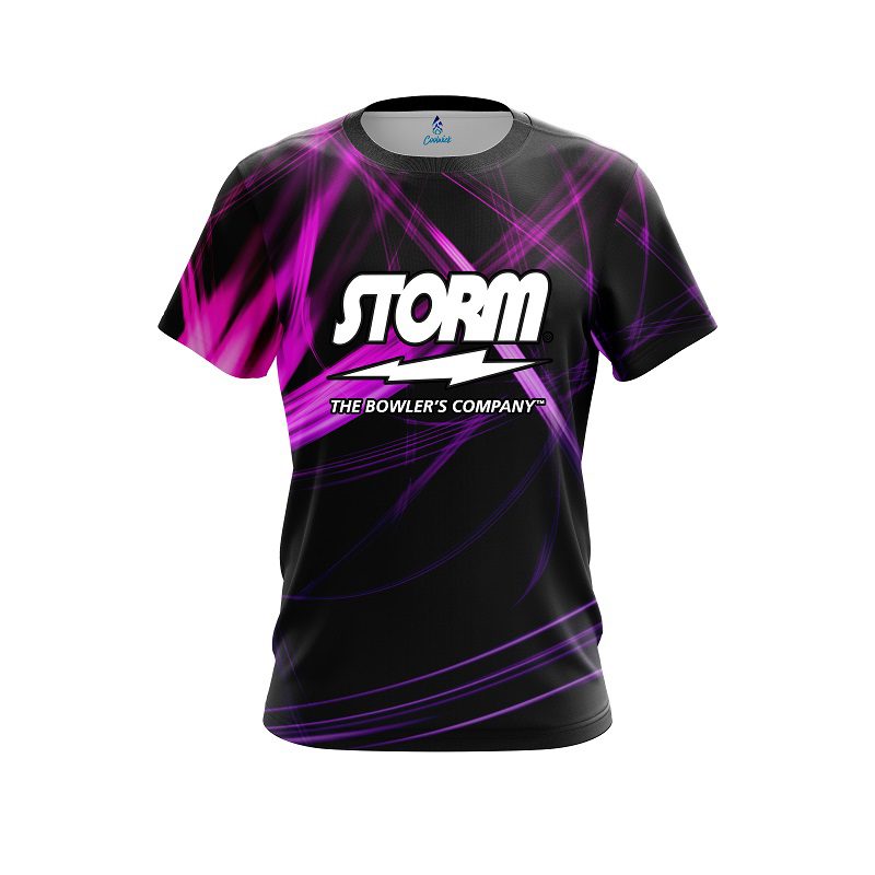Storm Pink Spiral CoolWick Bowling Jersey