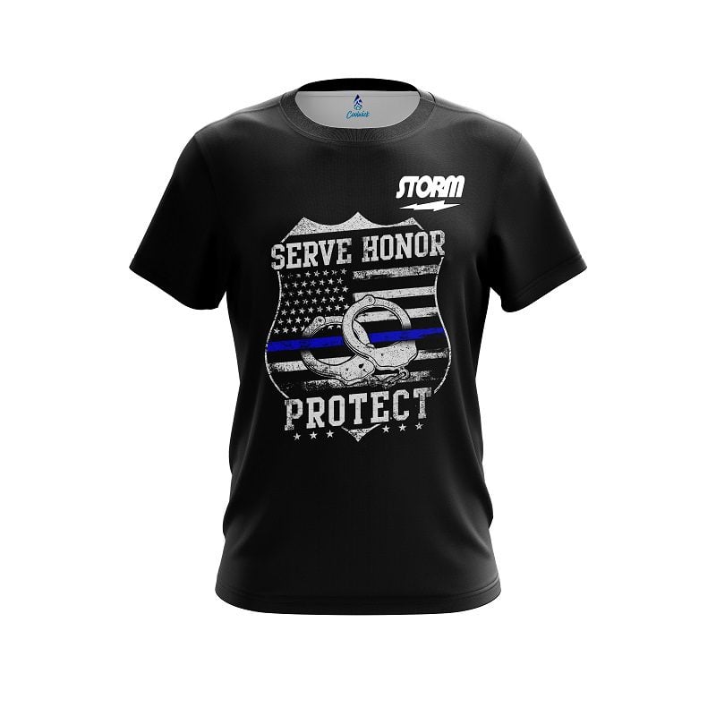 Storm Police Protect Semi-Custom CoolWick Bowling Jersey