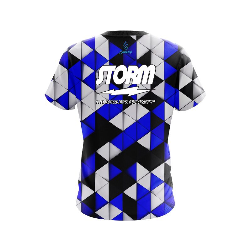 Storm Prism Blue Semi-Custom CoolWick Bowling Jersey - Image 2