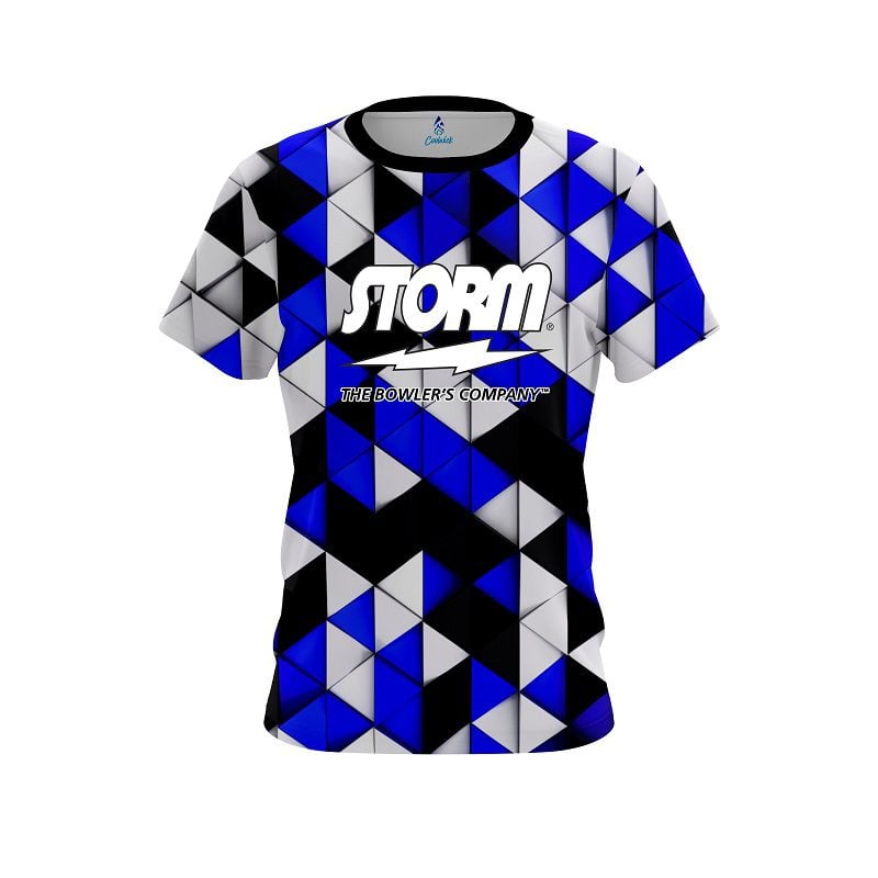 Storm Prism Blue Semi-Custom CoolWick Bowling Jersey