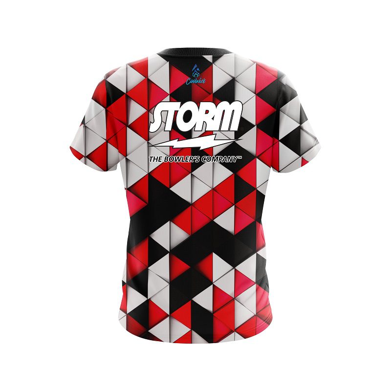 Storm Prism Red Semi-Custom CoolWick Bowling Jersey - Image 2