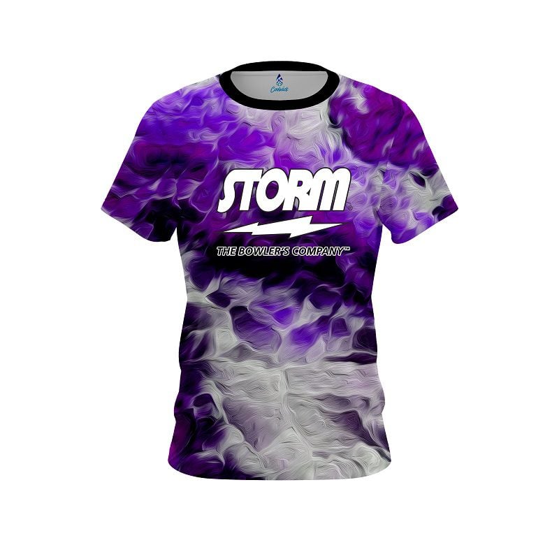 Storm Purple Marble Onyx Semi-Custom CoolWick Bowling Jersey