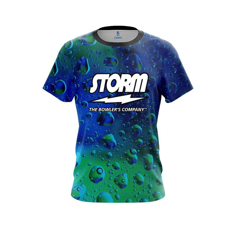 Storm Rain Drop Semi-Custom CoolWick Bowling Jersey