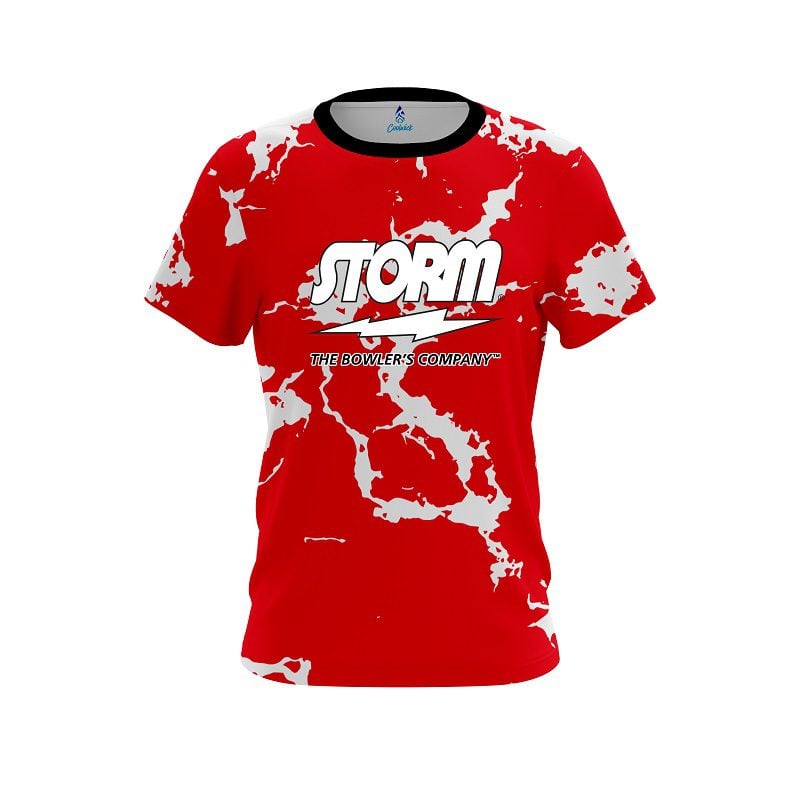Storm Red Shock Semi-Custom CoolWick Bowling Jersey