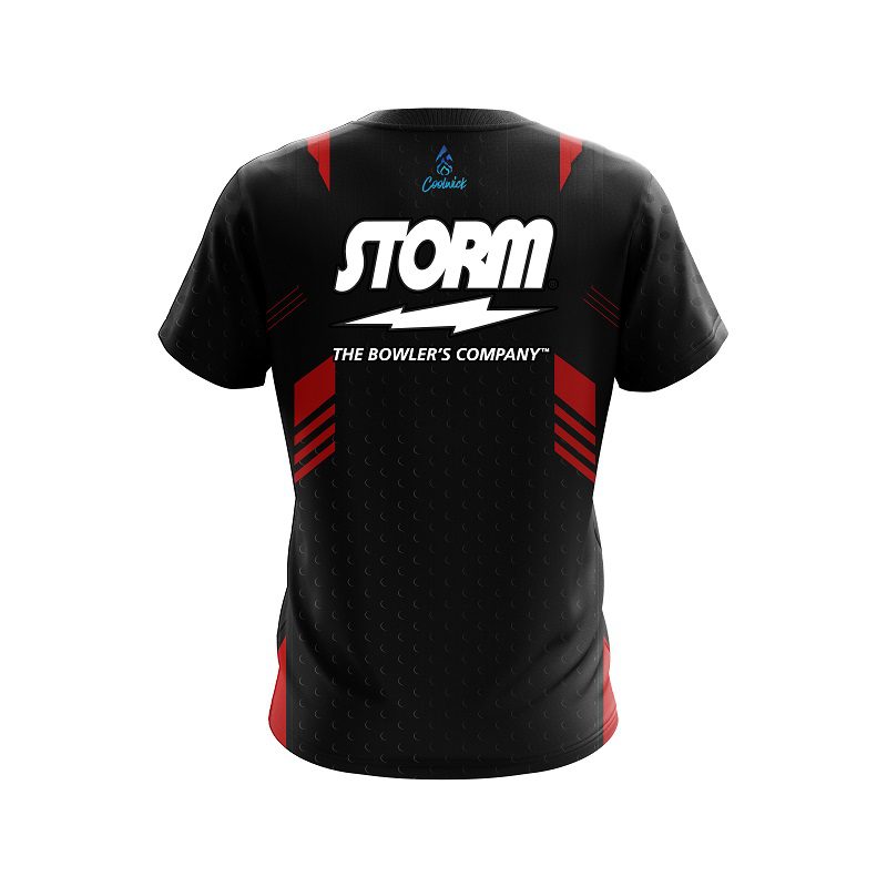 Storm Red Steel Semi-Custom CoolWick Bowling Jersey - Image 2