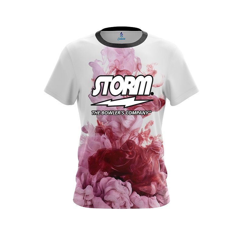 Storm Red ink Splash Semi-Custom CoolWick Bowling Jersey