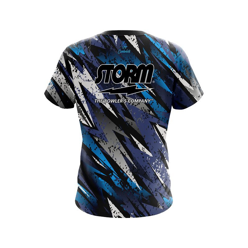 Storm Retro Zig Zag Semi-Custom CoolWick Bowling Jersey - Image 2