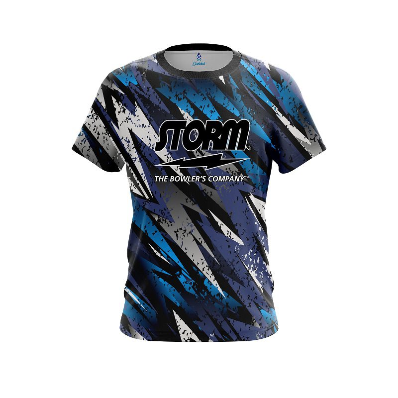 Storm Retro Zig Zag Semi-Custom CoolWick Bowling Jersey