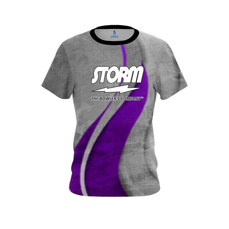 Storm Rough Edges Purple Semi-Custom CoolWick Bowling Jersey