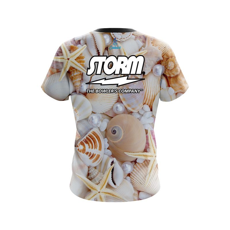Storm Seashells Semi-Custom CoolWick Bowling Jersey - Image 2