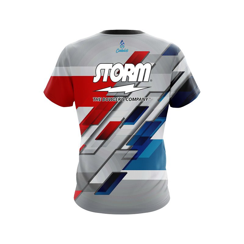 Storm Silver Swift Semi-Custom CoolWick Bowling Jersey - Image 2