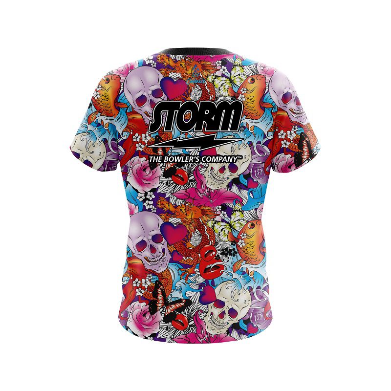 Storm Skull Love Semi-Custom CoolWick Bowling Jersey - Image 2