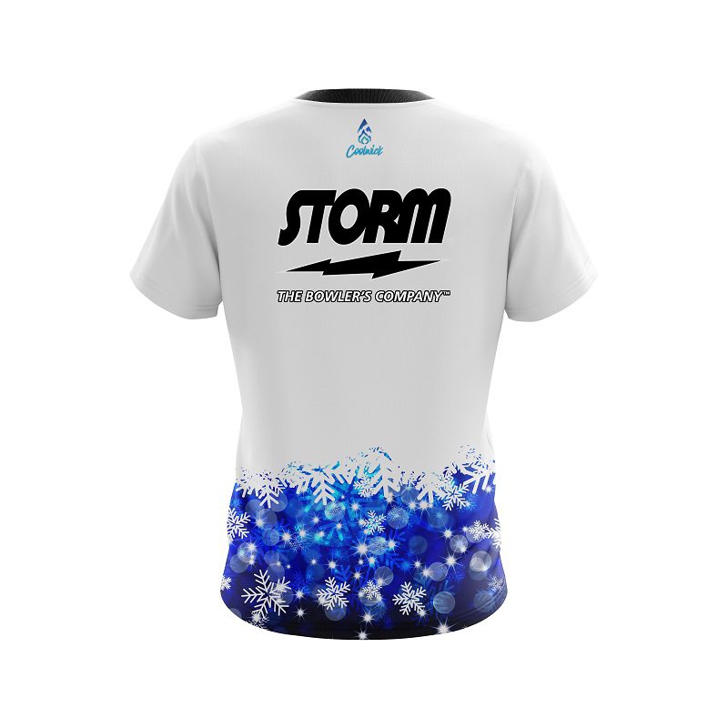 Storm Snowflake Season Semi-Custom CoolWick Bowling Jersey - Image 2