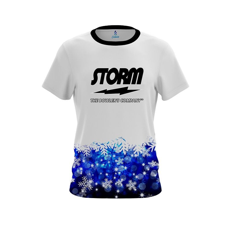 Storm Snowflake Season Semi-Custom CoolWick Bowling Jersey