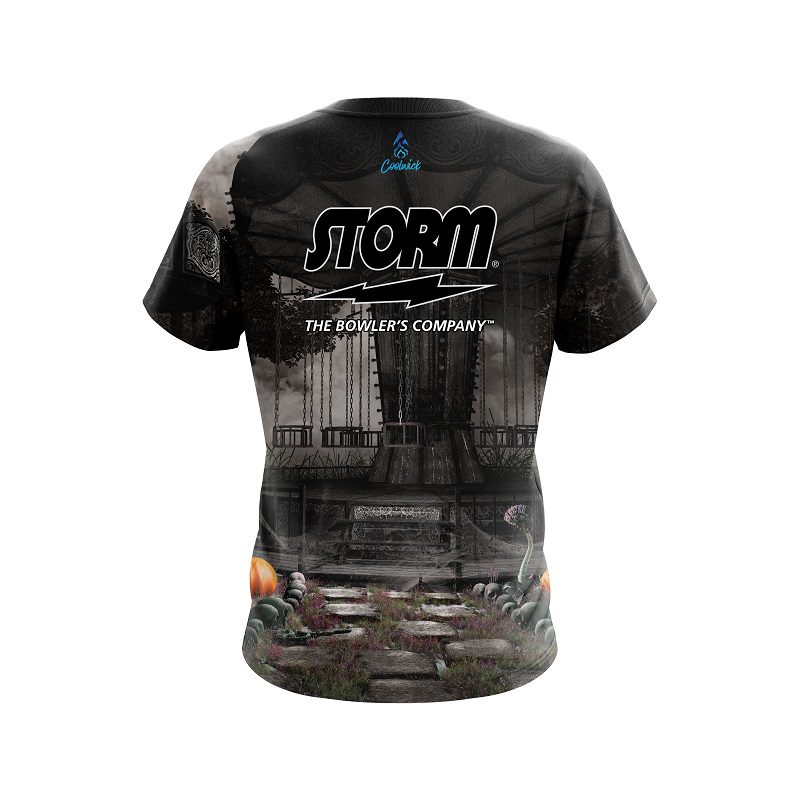 Storm Spooky Carnival Carousel Semi-Custom CoolWick Bowling Jersey - Image 2